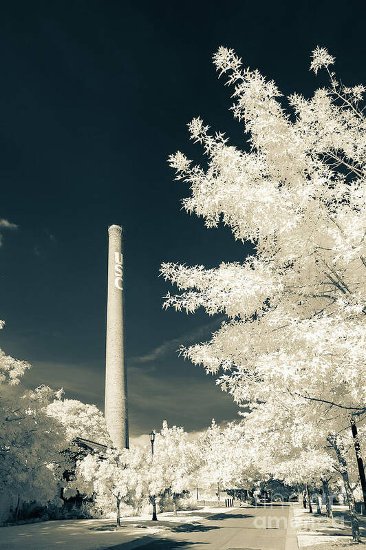 2016 Poster featuring the photograph USC Smokestack Split Tone by Charles Hite