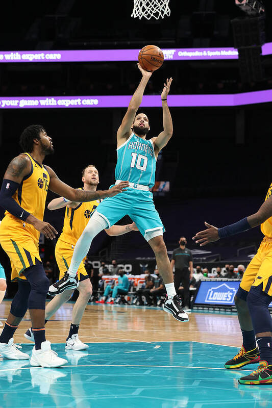 Caleb Martin Poster featuring the photograph Utah Jazz v Charlotte Hornets by Brock Williams-Smith