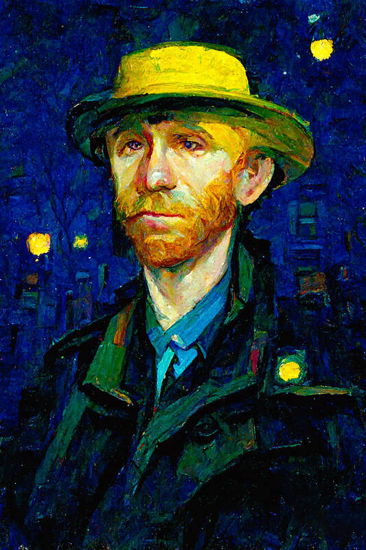 Vincent Van Gogh Poster featuring the digital art Van Gogh #5 by Craig Boehman