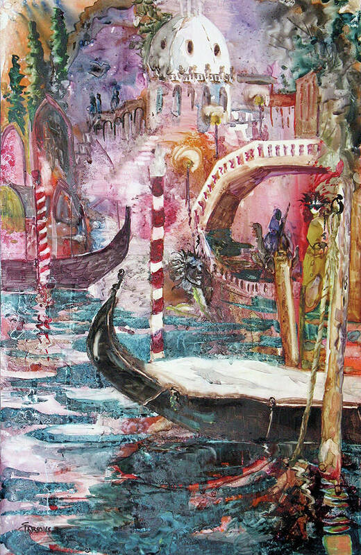 Parsons Poster featuring the painting Venetian Dreams by Sheila Parsons