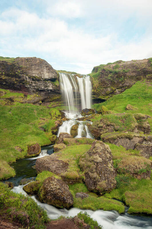 Iceland Poster featuring the photograph Waterfalls of Iceland I by Kathy Schumann