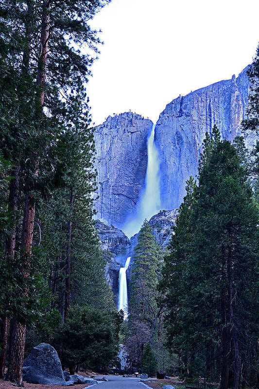 Yosemite Falls Poster featuring the photograph Yosemite Falls from the Trailhead by Amazing Action Photo Video
