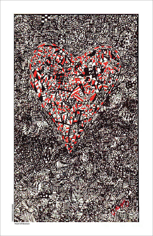 Urban Poster featuring the digital art 045 Heart Of Abstract by Cheryl Turner