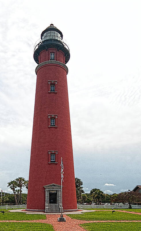 Ponce Poster featuring the photograph Ponce Inlet LIghthouse #2 by John Black