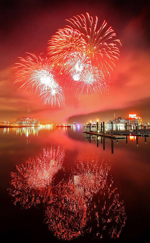 Fireworks Poster featuring the photograph And The Rockets' Red Glare... by SCB Captures