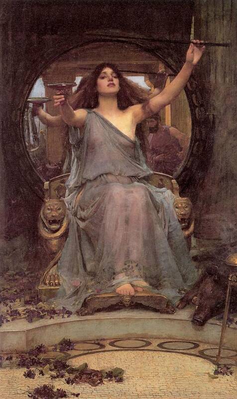 Circe Poster featuring the painting Circe Offering the Cup by John William Waterhouse