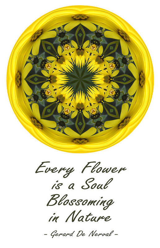 Mandala Poster featuring the photograph Every Flower is a Soul Mandala by Beth Venner