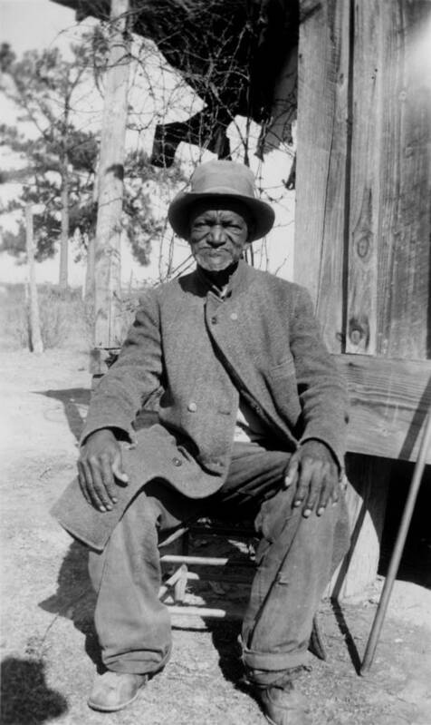 1937 Poster featuring the photograph Ex-Slave Wes Brady - Texas 1937 by Mountain Dreams