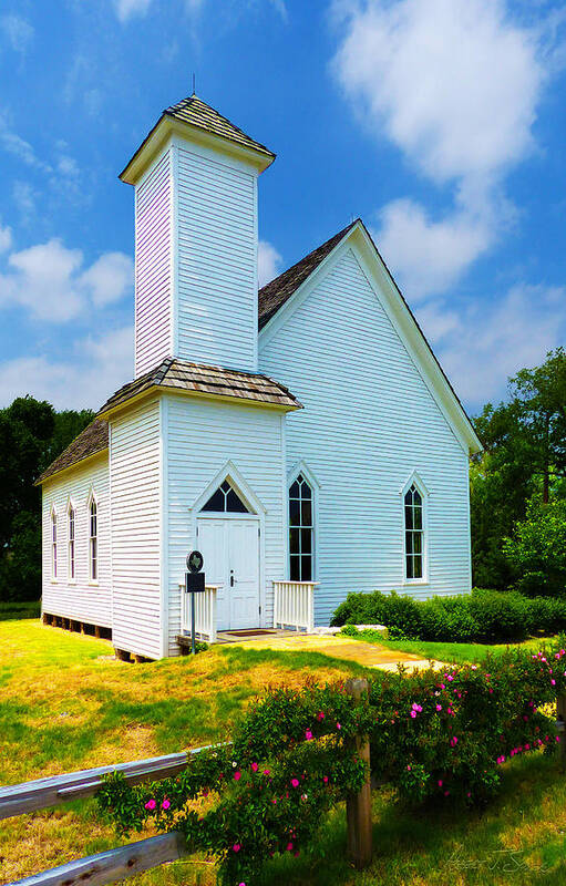 Old Church Poster featuring the photograph Frankford Church In Spring by Robert J Sadler