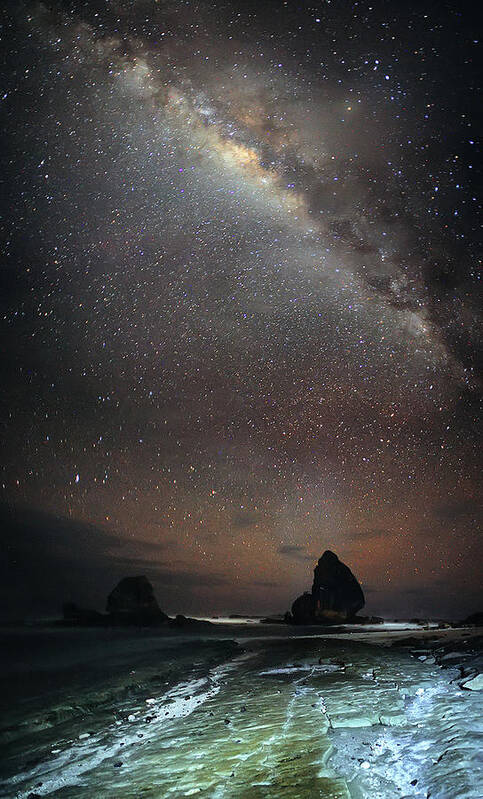 Scenics Poster featuring the photograph Milky Way Papuma by Photography By Azam Alwi