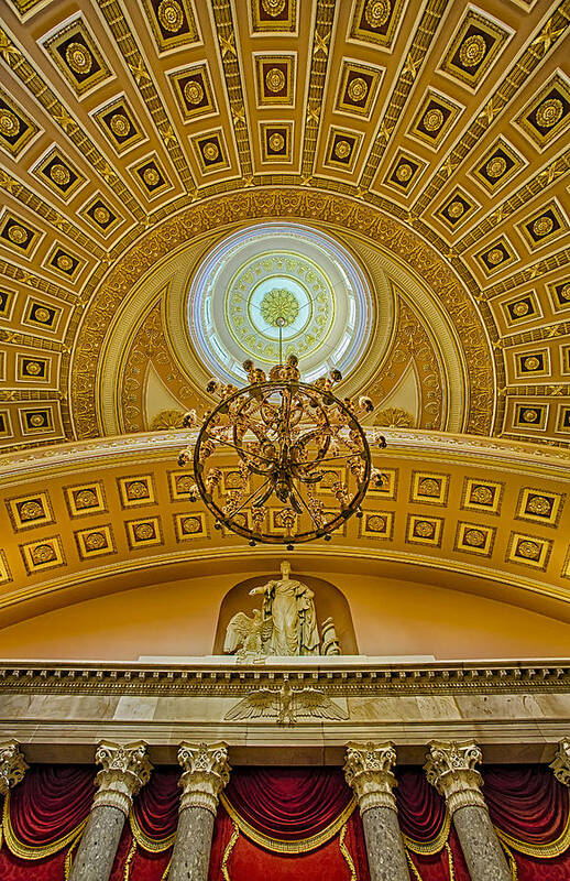 Architecture Poster featuring the photograph National Statuary Hall by Susan Candelario