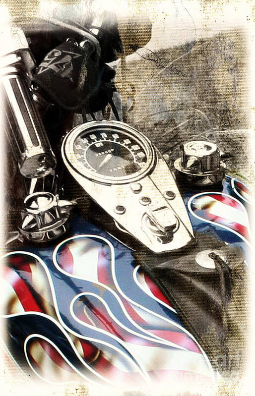 Motorcycle Poster featuring the photograph Ride with Pride by Pam Holdsworth