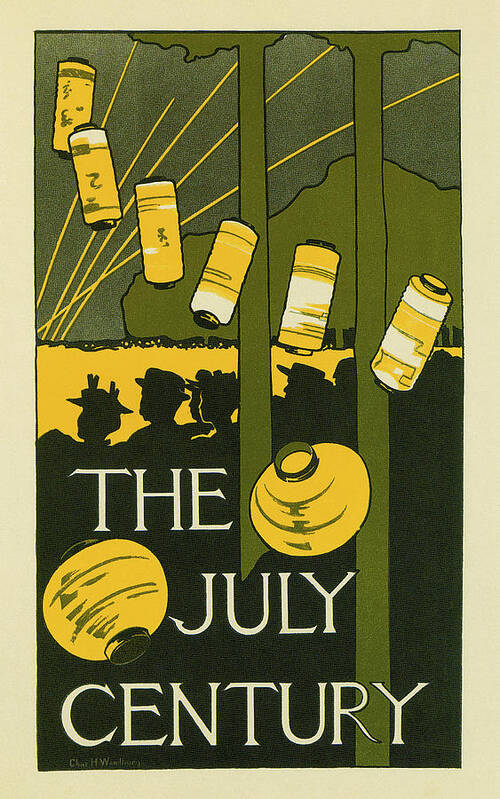 Charles H. Woodbury Poster featuring the photograph The July Century 1895 by Charles H Woodbury