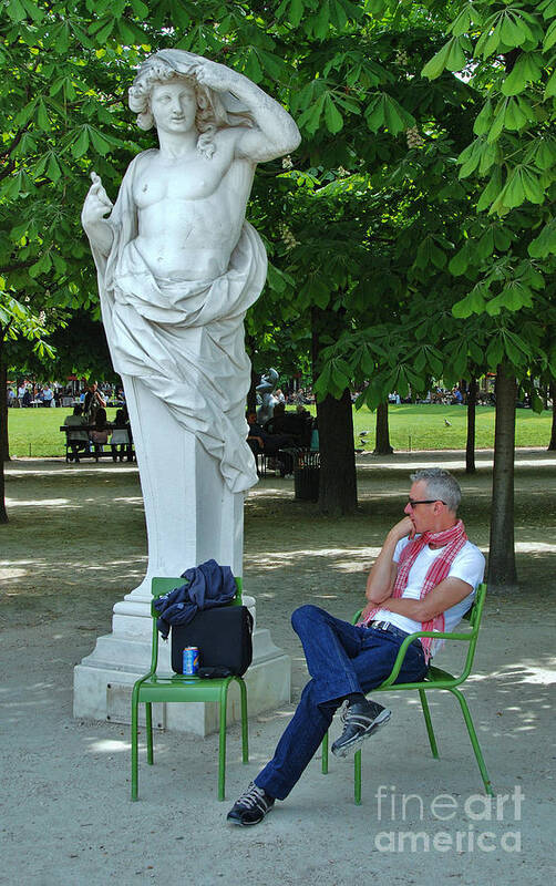 The Thinker Poster featuring the photograph The Thinker by Allen Beatty