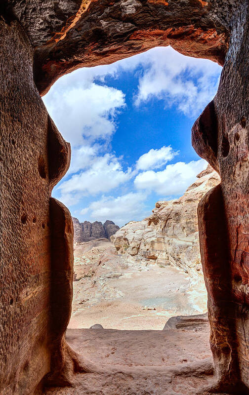 Petra Poster featuring the photograph Tomb in Petra by Alexey Stiop