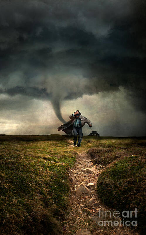Tornado Poster featuring the photograph Tornado by Jaroslaw Blaminsky