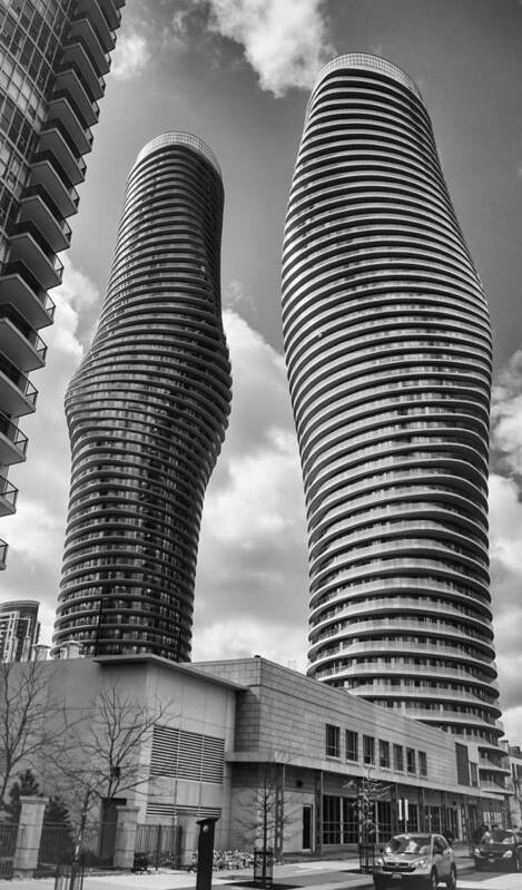 Buildings Poster featuring the photograph Twisted Sisters 1318 by Guy Whiteley