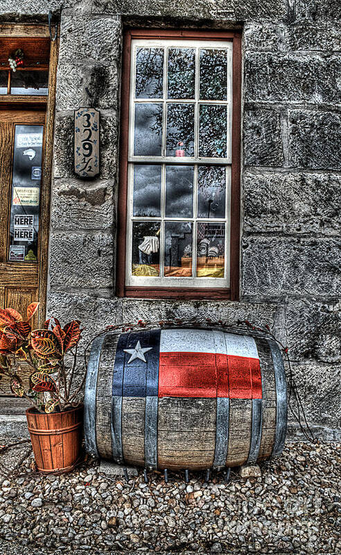 Texas Poster featuring the photograph Wine Barrel by Hilton Barlow