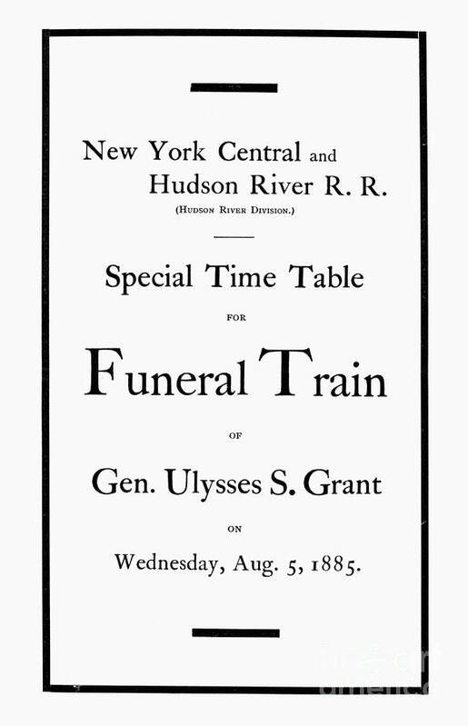 1885 Poster featuring the photograph Burial Of Ulysses S. Grant #3 by Granger