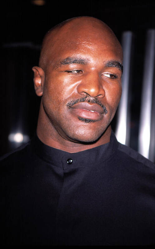 Boxer Poster featuring the photograph Evander Holyfield At Premier Of In Too by Everett