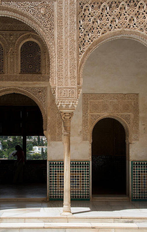 Alhambra Poster featuring the photograph Ornate Arch Alhambra by David Kleinsasser