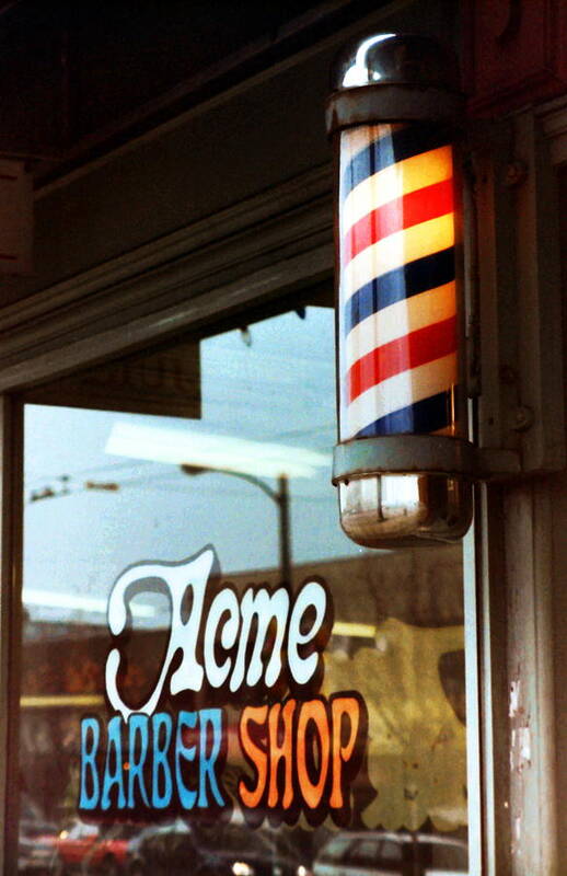 Barber Poster featuring the photograph Acme by Kreddible Trout