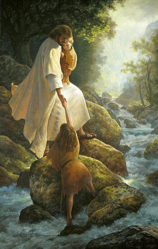 Jesus Poster featuring the painting Be Not Afraid by Greg Olsen