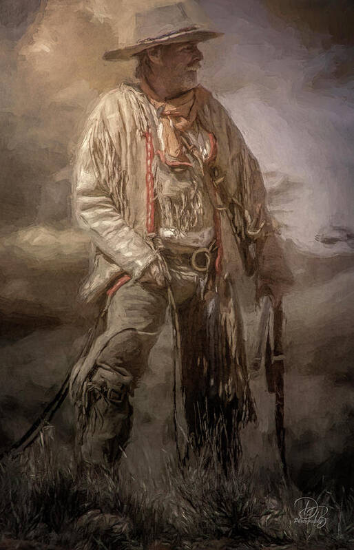 American Mountain Men Poster featuring the photograph Bill 2 by Debra Boucher