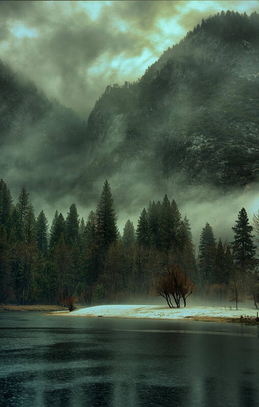 Blustery Poster featuring the photograph Blustery Yosemite by Josephine Buschman