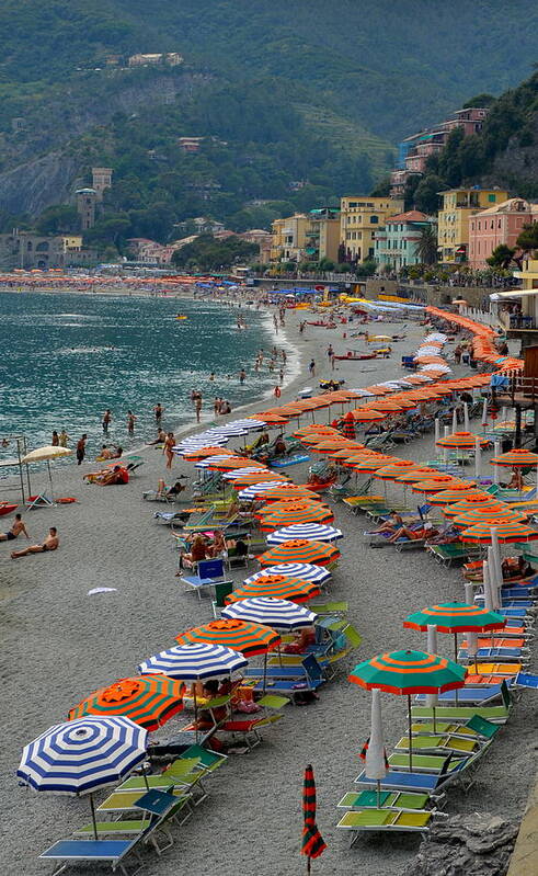 Monterosso Poster featuring the photograph Colorful Monterosso by Corinne Rhode