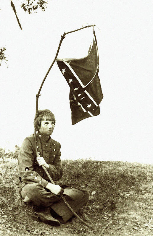 Confederate Poster featuring the photograph Confederate Soldier by KG Thienemann