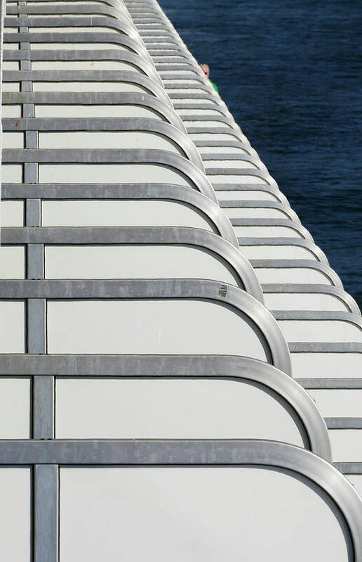 Landscape Poster featuring the photograph Cruise Ship's Balconies by Paul Ross