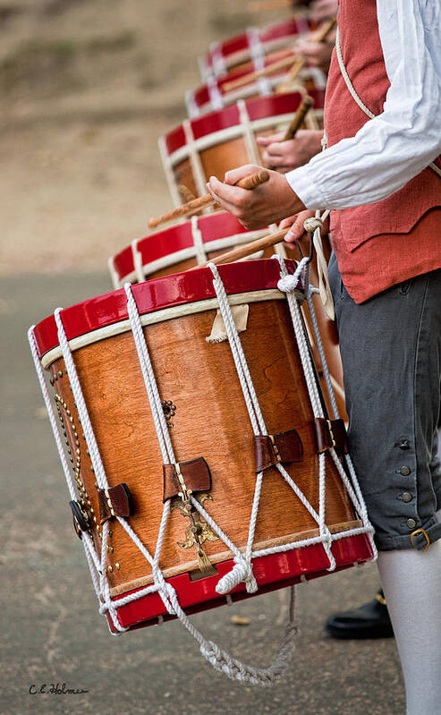 Music Poster featuring the photograph Drums Of The Revolution by Christopher Holmes