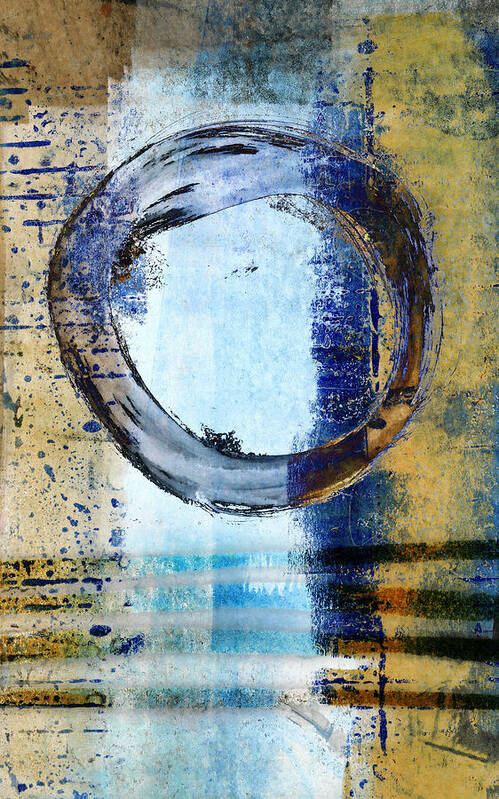 Enso Poster featuring the photograph Enso Circle in Glass by Carol Leigh