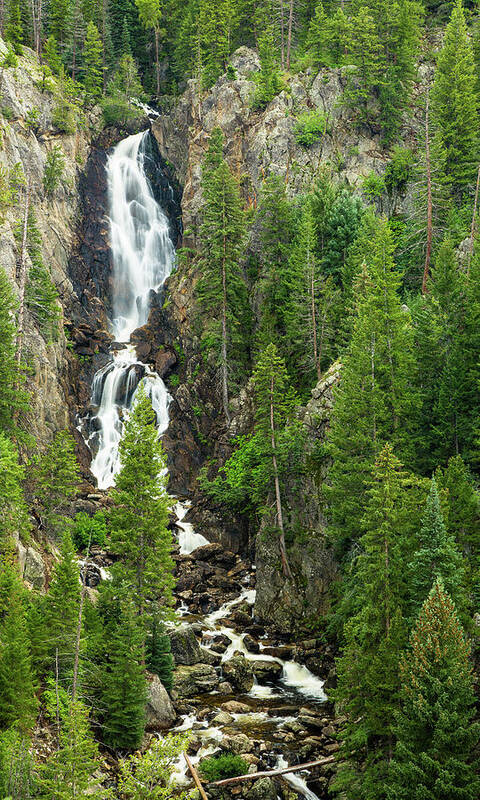 Colorado Poster featuring the photograph Fish Creek Falls by Adam Pender
