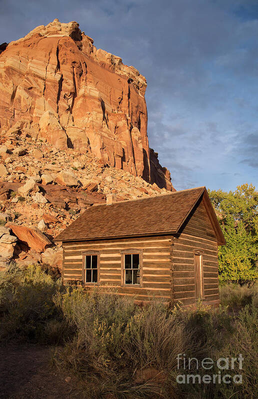 Fruita Poster featuring the photograph Fruita School by Cindy Murphy - NightVisions