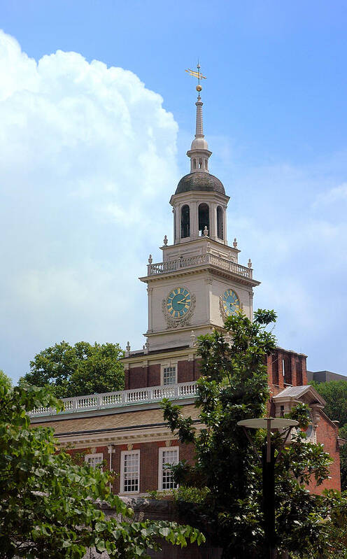 Independence Hall Poster featuring the photograph Independence Hall - Philadelphia by Frank Mari