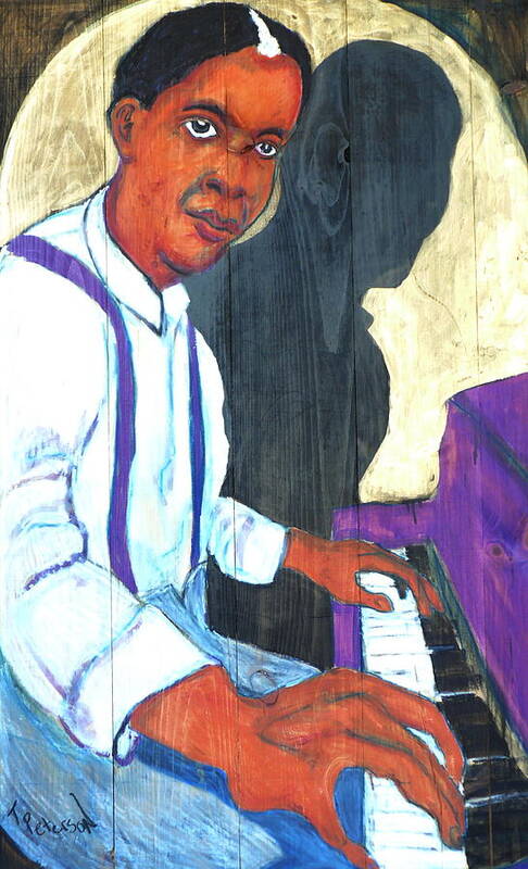  Memphis Slim Poster featuring the painting Memphis Slim by Todd Peterson