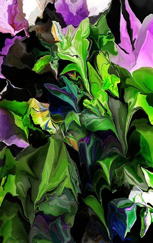 Fine Art Poster featuring the digital art Nature Abstract 101315 by David Lane