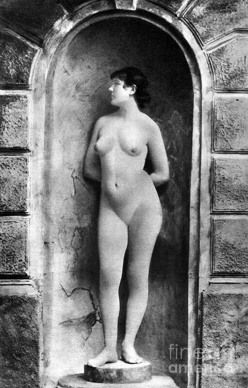  Poster featuring the painting NUDE POSING, c1885 by Granger