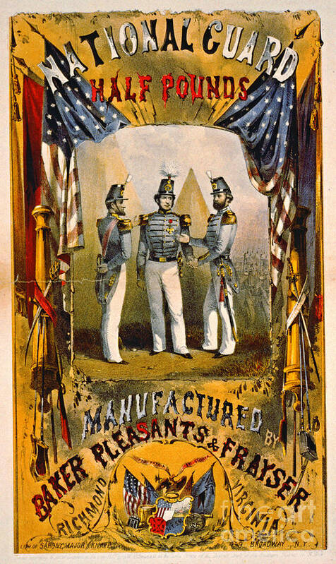 Retro Tobacco Label 1857b Poster featuring the photograph Retro Tobacco Label 1857 b by Padre Art