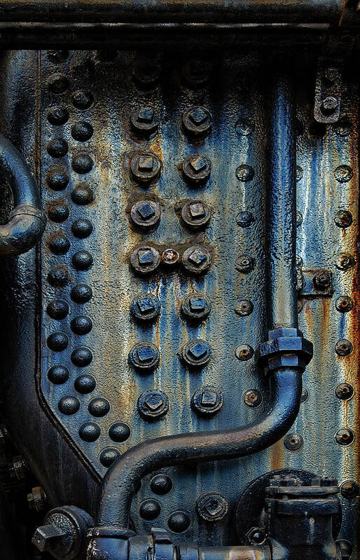 Engine Poster featuring the photograph Rivets and Plugs by Murray Bloom