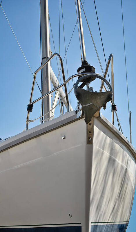 Sailboat Bow 3 Poster featuring the photograph Sailboat Bow 3 by Greg Jackson