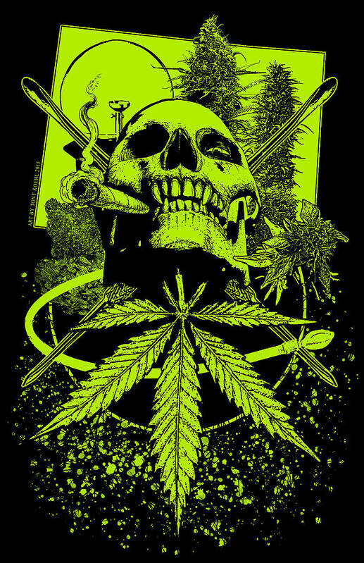 Tony Koehl Poster featuring the mixed media Smoke by Tony Koehl