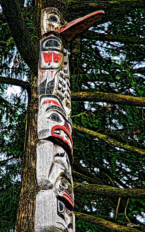 Totem Poster featuring the photograph Cedar Borne by Christopher Byrd