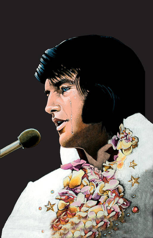 Elvis Poster featuring the painting Velvet Elvis by Steven Stines