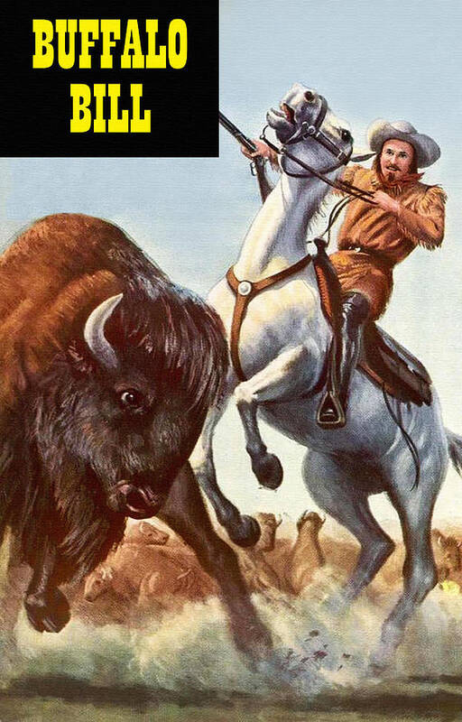 Comic Poster featuring the painting Buffalo Bill by Unknown
