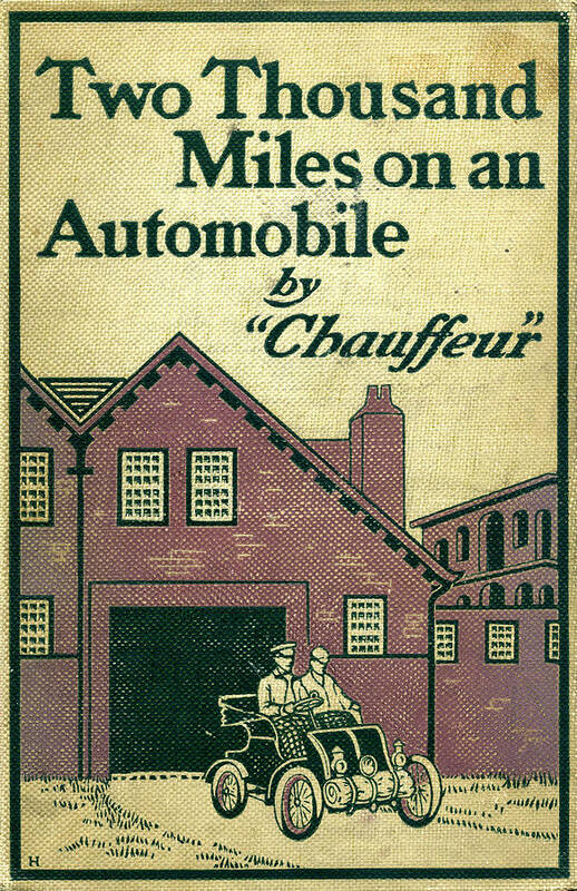 Automobile Poster featuring the mixed media Cover design for Two Thousand Miles on an Automobile by Edward Stratton Holloway