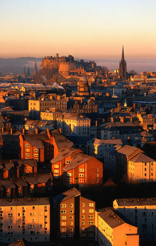 Old Town Poster featuring the photograph Edinburgh Castle And Old Town Seen From by Lonely Planet