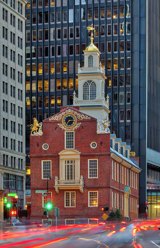 Boston Poster featuring the photograph Historic Boston Old State House by Juergen Roth